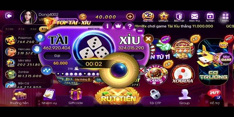 Người chơi có thể đánh gấp thếp trong game tài xỉu Good88