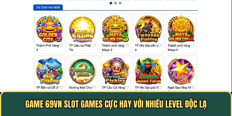 Tựa game hấp dẫn tại nổ hũ 69vn